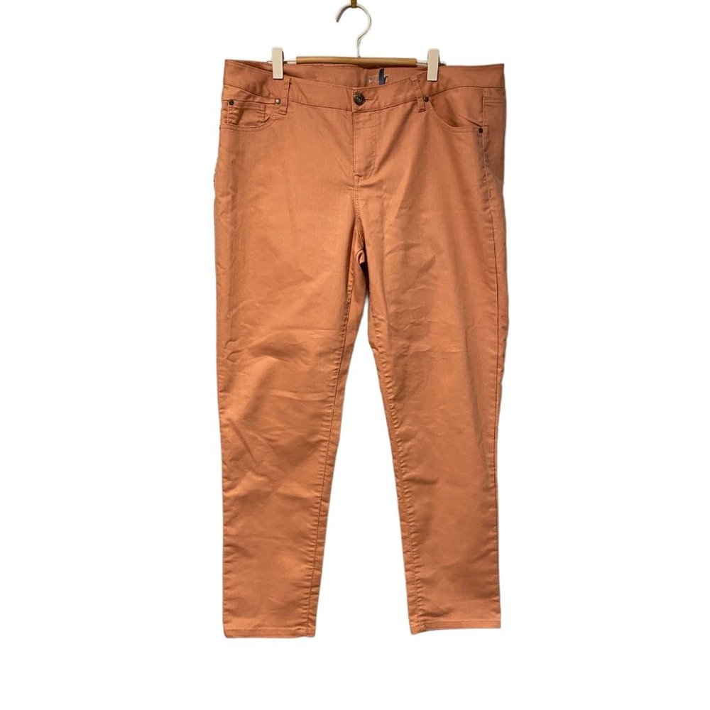 Apt. 9 Modern Fit peach colored size 16 Regular skinny leg jeans denim